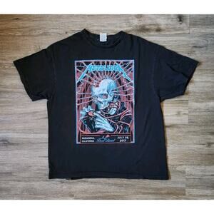 Metallica Worldwired Tour 2017 Rose Bowl Pasadena CA Black Tour Shirt Size XL
